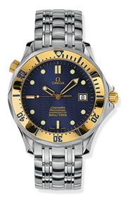 Omega Seamaster Diver 300M Automatic 41 Stainless Steel / Yellow Gold / Blue / Bracelet